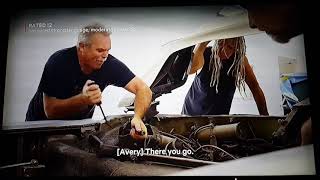 This poor old guy Whacks Himself Slo Mo  While Fixing an Engine