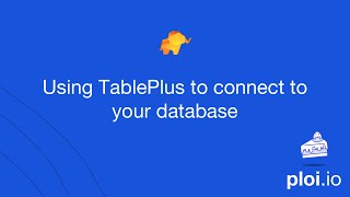 Using TablePlus to connect to your database - ploi.io