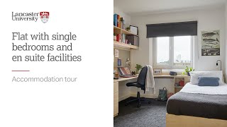 Lancaster University accommodation tour – flat with single bedrooms and en suite facilities