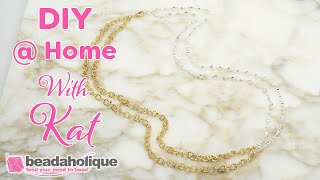 How to Make a Mixed Metal Twisted Chain Necklace