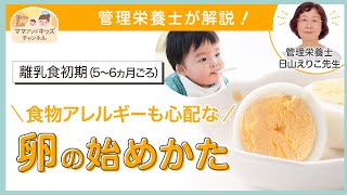 アレルギーも心配！卵の離乳食の始めかた【管理栄養士が解説】