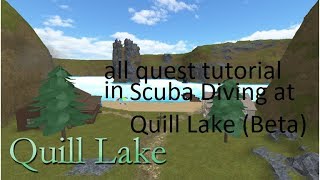 Roblox Scuba Diving At Quill Lake Beta Videos 9tube Tv - alll quest in scuba diving at quill lake beta voice tutorial