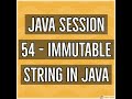 Java #54 - Immutable String in Java