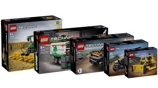 All LEGO Technic sets January 2024 Compilation/Collection Speed Build
