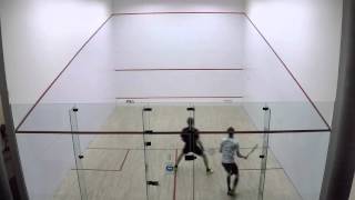 Squash Super 8 match, April 15,  2016 Timur Burganov vs  Benoit Daigle