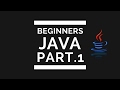 Java Beginners - 1 - Installing JDK and Eclipse