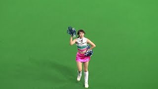 170928 扉が開かない！ファイターズ讃歌を踊るファイターズガールの渡辺菜月さん