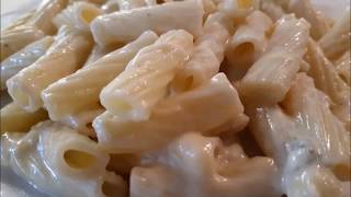 Μακαρόνια (Ριγκατόνι) με 4 τυριά-pasta with 4 melted cheeses