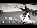 Avg BJJ Guy vs 5x BJJ Legends (CRAZY SKILL GAP)