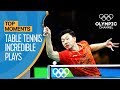 Top Crazy Table Tennis Rallies At The Olympics Top Moments