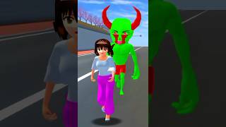 Rina berusaha keras menghindari hantu itu#sakuraschoolsimulator #cartoon #sakura