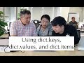 Python standard library: dict.keys, dict.values, and dict.items