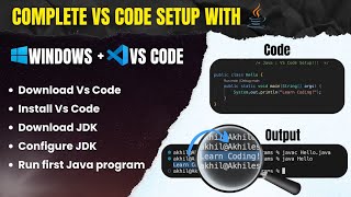 How to Setup Java in Visual Studio Code | VS Code Installation for Java