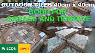 PRESYO NG CERAMIC OUTDOOR TILES 40cm X 40cm sa Wilcon San Fernando Pampanga