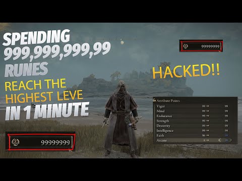 Elden ring hack – Spending 99999999 Runes and reaching the highest level
