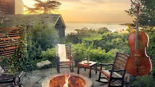 Relaxing Piano and Cello Duo Music 🎻 Heavenly Outdoor Fire 🔥