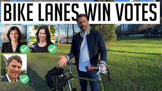 Bike lanes can win elections. Here's proof