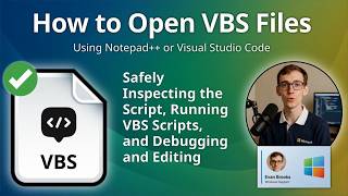 How to Open VBS Files (Notepad++ or Visual Studio Code)