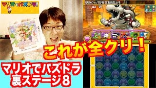 ラスボスやっつけるぞ！【マリオでパズドラ】裏ワールド８　ニンテンドー3DS　パズマリ　じゃじゃーん菊池