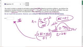 Confidence Intervals - Finding sample size