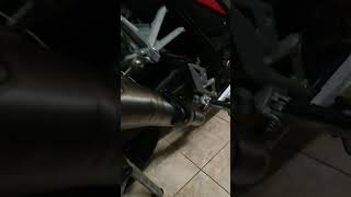 Penampakan Knalpot R9 Exhaust H2 di Motor CBR 150 r #shorts