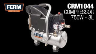 FERM Compressor 750W - 8L - Working pressure 0-8 bar | CRM1044