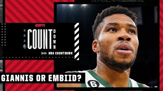 Giannis is a champion, Joel Embiid can't get out of the 2nd round - Stephen A. | NBA Countdown