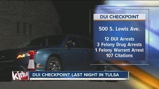 DUI checkpoint in Tulsa