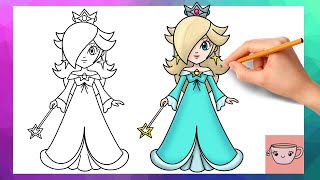 How To Draw Rosalina from Super Mario | Cute Easy Drawing Tutorial