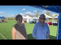 Janice Jones, Founder of the Stafford Arts Festival with Whitey Metheny