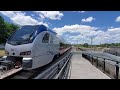 texrail arriving at north side station in fort worth texas stadler flirt tram