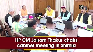 HP CM Jairam Thakur chairs cabinet meeting in Shimla