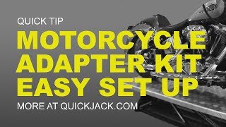 Motorcycle Adapter Kit Sets Up Fast, Easy