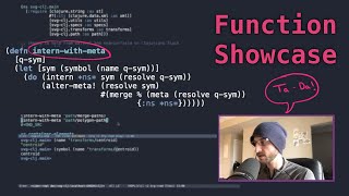 Function Showcase: Interning Vars with Metadata Data in Clojure