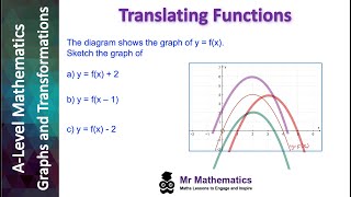 Translating Graphs using Function Notation | Mr Mathematics