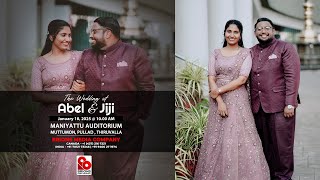 Abel \u0026 Jiji | Wedding Day Live Telecast | 18.01.2025 | #brionsmedia