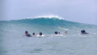 連発どセット逃げ惑いながら撮影/2017-07-30台風9号+10号サーフィン