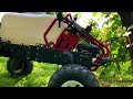 all electric robot sprays a vineyard autonomously