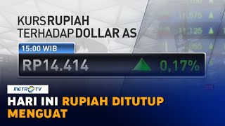 Rupiah Ditutup Menguat