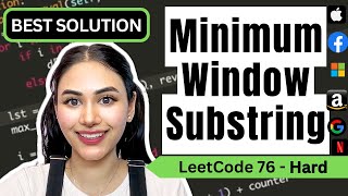 Minimum Window Substring - LeetCode 76 - Python #slidingwindow #leetcode #blind75