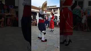 Greek dancers in Corfu, Greece