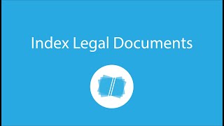 How to index legal documents