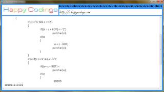 Program Implementing the rot13 algorithm c code example