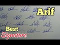 Unique Signature, ARIF.. name Signature