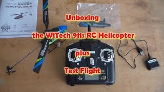 WLtoys V911S 2.4G 4CH 6-Axis heli from Banggood -  Unboxing + Plus VERY Short Test Flight!