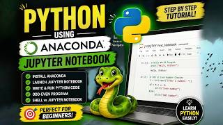 🐍 Getting Started with Python Using Anaconda & Jupyter Notebook | ABHere