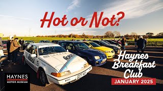 Hot Hatches in the Paddock at the Haynes Breakfast Club