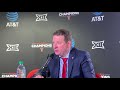 Texas Tech head coach Chris Beard provides an opening statement after a win over Arkansas-Pine Bluff