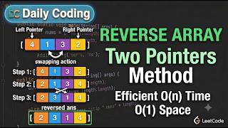 Reverse an Array Efficiently Using Two Pointers | Java DSA