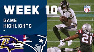 Ravens vs. Patriots Week 10 Highlights | NFL 2020